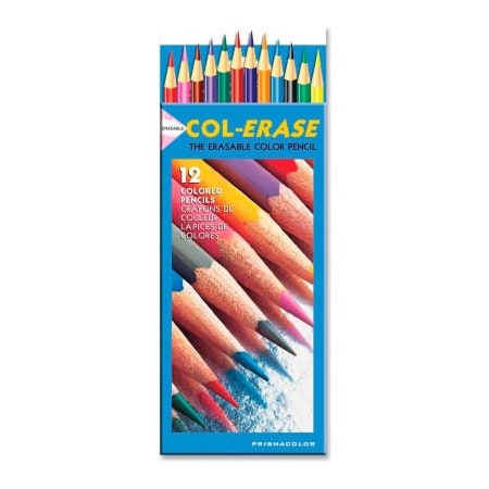 Prismacolor Col-Erase Pencils, Tuscan Red, Terracotta, Blue, Carmine Red Lead, 12/Set
